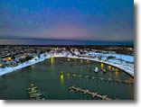 Areal View of Wantagh Marina in Winter - Photo by William McCabe